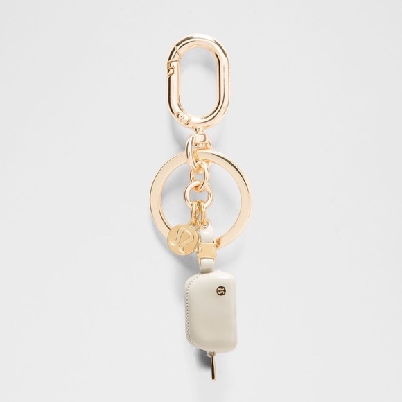 lululemon athletica Accessories - Lululemon Everywhere Belt Bag Charm Gold and Cream Keychain